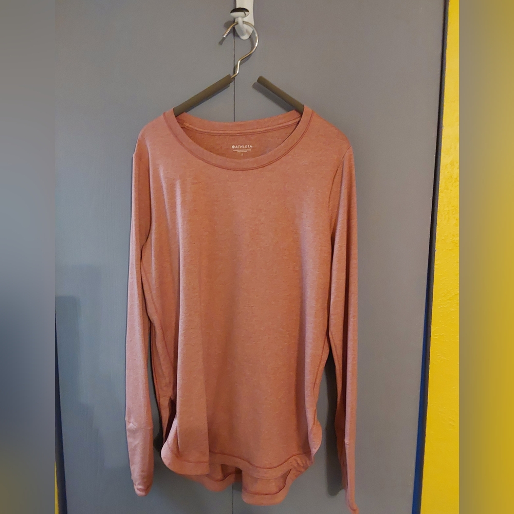 Pink/Peach Long-Sleeve Shirt
